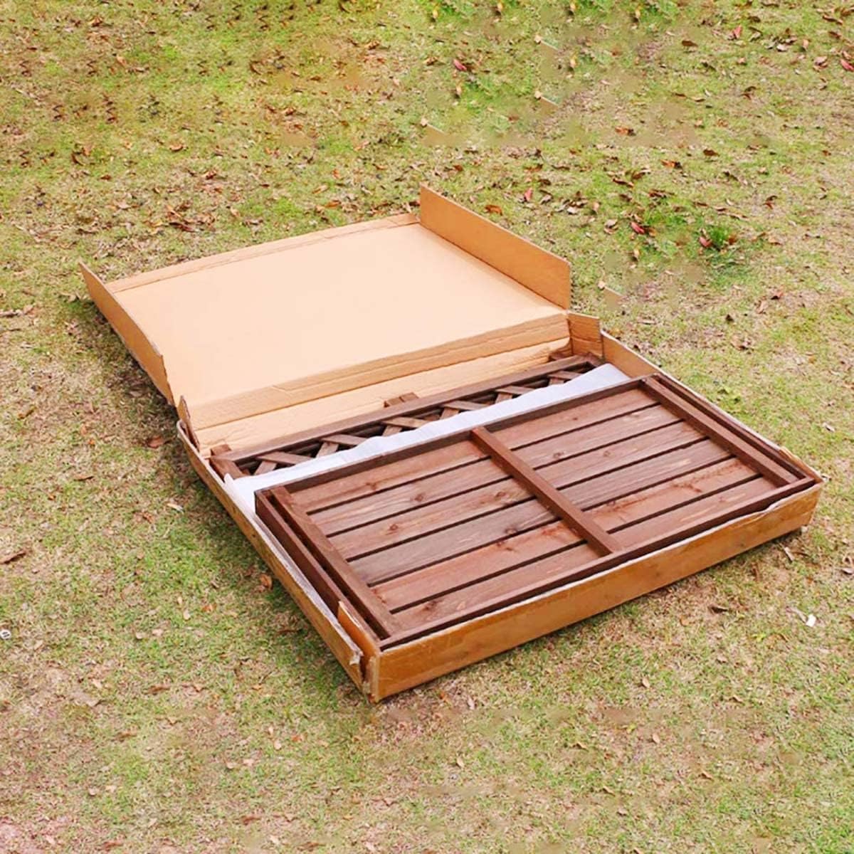 GENERIC Housse En Bois Massif Pour Climatiseur – Grille Décorative Pour Climatiseurs Et Unités De Pompe à Chaleur Améliore L'esthétique Et La Protection De La Maison