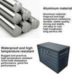 GENERIC Mini Housse De Protection En Aluminium Pour Climatiseur Extérieur - Clôture De Protection Pour Climatiseurs - Matériau Résistant Aux Intempéries - Utilisation En Intérieur/extérieur - Finition Plate