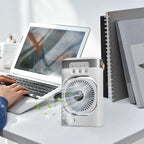  Ventilateur De Climatisation, AC Personnel | Les Ventilateurs AC Qui Soufflent De L'froid Pour La Chambre Avec Un Flux D'puissant | Lumière De Nuit à 7 Couleurs, Humidificateur De Bureau Inclinable à