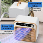 GENERIC Climatiseur Portable Split 5000 Btu, Unité De Refroidissement Silencieuse Intelligente Avec Contrôle Tactile Et Minuterie De 12h – Comprend Un Tuyau De 1 Mètre, Pour Cham With 1-meter Connecting Pipe