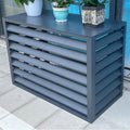 GENERIC Housse De Protection Pour Climatiseur Extérieur Toutes Saisons – Housse De Protection Pour Unités De Climatisation Avec Panneaux De Clôture Autoportants Et Boîtier De Poubelle En Aluminium