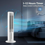 GENERIC Ventilateur De Refroidissement Portable Avec Sacs De Glace Et Ventilateur De Tour Sans Lame Silencieux à Distance Souffle D'air Froid Avec 70 ° D'oscillation 3 Vitesses 4LTank