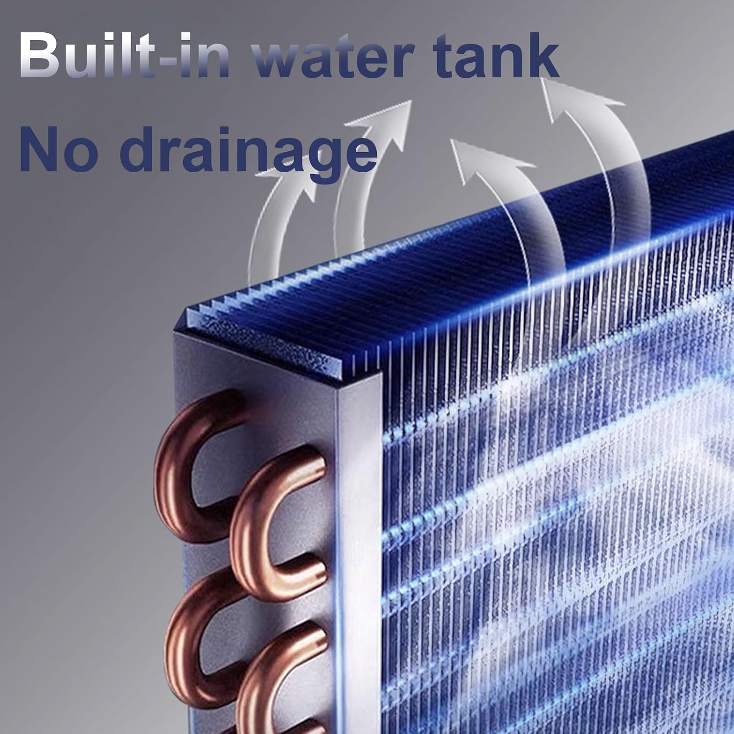 GENERIC Climatiseur Sans Unité Extérieure 3 Vitesses Air Cooler Small Avec Poignée Et Minuterie Fonctions D'affichage Et De Masquage Des Boutons Aucun Assemblage Requis