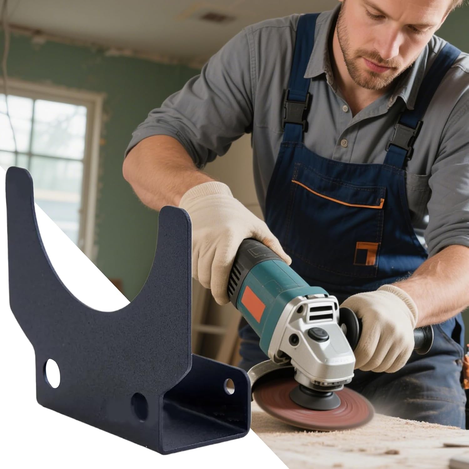  Porte-broyeur D'angle, Support De Montage Mural | Porte-ponder Orbital Multifonctionnel - Organisateur D'outils Réutilisable, Fournitures De Garage Pour Les Coupeurs, Machines à épilation à La
