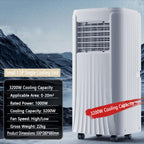  Climatiseur Mobile Climatisation Avec Déshumidificateur Clim Mobile Silencieuse Télécommande Minuterie 24H Refroidisseur D'air Ventilateur Refroidisseur D'air Avec 120° Oscillation