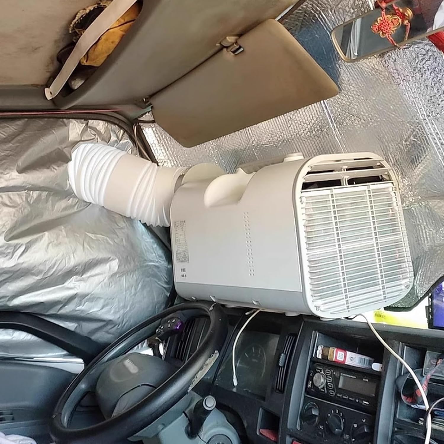 GENERIC Climatiseur Sans Unité Extérieure 3 Vitesses Air Cooler Small Avec Poignée Et Minuterie Fonctions D'affichage Et De Masquage Des Boutons Aucun Assemblage Requis