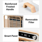GENERIC Climatiseur Portable Split 5000 Btu, Unité De Refroidissement Silencieuse Intelligente Avec Contrôle Tactile Et Minuterie De 12h – Comprend Un Tuyau De 1 Mètre, Pour Cham With 1-meter Connecting Pipe