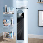  Ventilateur De Climatisation – Ventilateurs De Refroidissement Qui Soufflent De L'air Froid, Climatiseur Portable Avec Télécommande, Humidificateur Par évaporation Silencieux Pour Chambre à Coucher