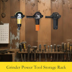  Power Tool Organizer, Metal Power Tool Shelf, Heavy-Duty Wear-Resistant Storage, Multifunctional Garage Storage For Angle Grinders, Polishing Machines, And Sanding Tools, 6x5x5CM/6.29x1.96x1.96