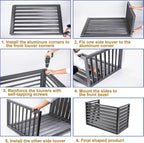 GENERIC Housse De Protection En Aluminium Pour Climatiseurs - Pour Mini Fentes Et Pompes à Chaleur - Résistante Aux Intempéries - Blanc - Idéale Pour Une Utilisation En Intérieur/extérieur - Solution De