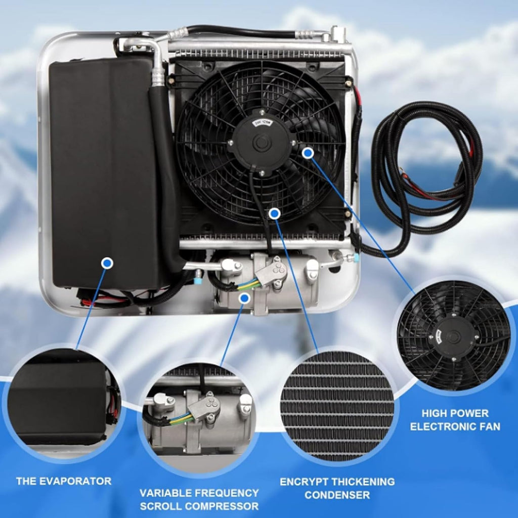 GENERIC Climatiseur De Toit 24 V CC Pour Camping-car, Van, Bateau - Système De Refroidissement Efficace Pour La Vie Mobile