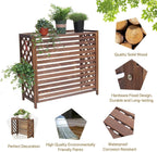  Filet De Protection Pour Climatiseur De Fenêtre, Unité De Condensation, Couvercle De Protection, Coque De Poubelle, Unité Extérieure, Décoration De Jardin, Cadre De Balcon, Plantes