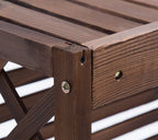  Climatiseur Extérieur Écran De Clôture Support De Fleur De Couverture De Climatiseur En Bois, Clôtures D'écran De Confidentialité De Climatisation Cachées Robustes Avec Conception À Persiennes, For Un