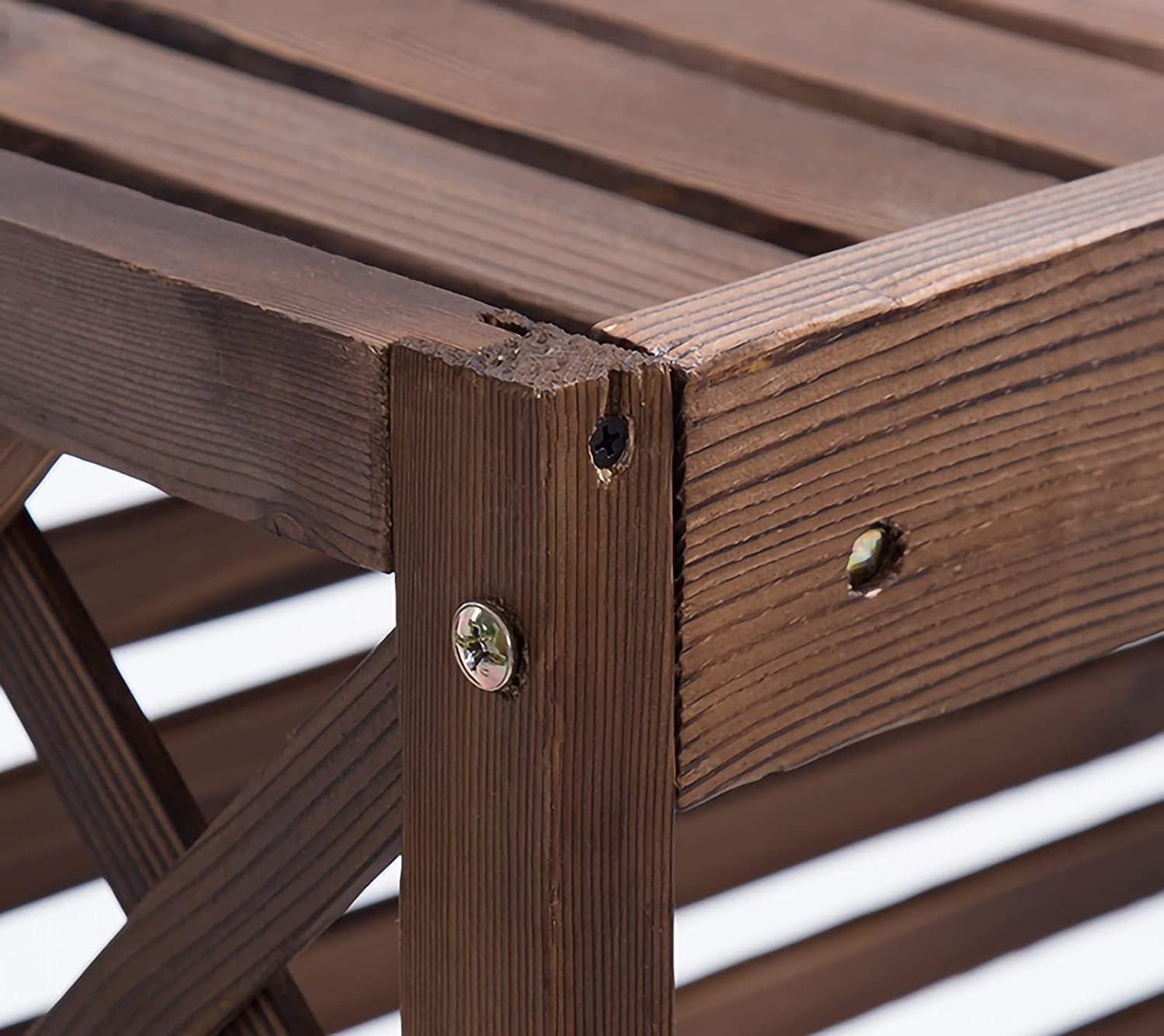  Climatiseur Extérieur Écran De Clôture Support De Fleur De Couverture De Climatiseur En Bois, Clôtures D'écran De Confidentialité De Climatisation Cachées Robustes Avec Conception À Persiennes, For Un