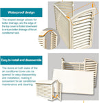  Housse De Protection Pour Climatiseur Mini-Split, Protection Extérieure En Aluminium, Compatible Avec Les Climatiseurs 1-3 P, Résistant Aux Intempéries Et Design élégant
