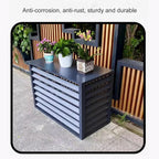GENERIC Housse De Protection Pour Climatiseur Extérieur - Clôture Pour Unité De Climatisation - Pour Une Utilisation En Intérieur Et En Extérieur - Résistante Aux Intempéries - Design élégant Et Durable