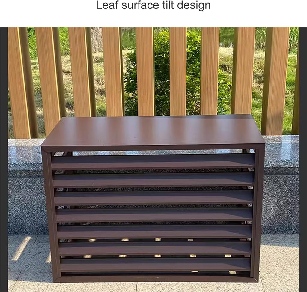 GENERIC Housse De Protection Pour Climatiseur Extérieur - Clôture Pour Unité De Climatisation - Pour Une Utilisation En Intérieur Et En Extérieur - Résistante Aux Intempéries - Design élégant Et Durable