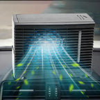  Ventilateur Climatiseur Portable Pour Voiture | Ventilateur Climatiseur Pour Véhicule - Rafraîchisseur D'Air Évaporatif 12V Pour Camion Camping-Car Voyage Sous-Sol Chambre Garage
