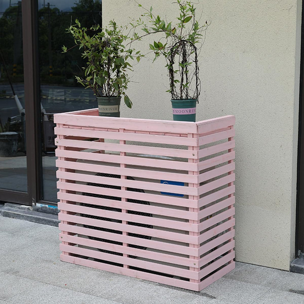 GENERIC Housse De Climatiseur D'extérieur En Bois Massif à Persiennes Pour Climatiseur - Support Polyvalent Pour Fleurs - D-85 X 35 X 80 Cm Pour Jardin Et Terrasse
