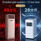 GENERIC Climatiseurs Portables Pour Grandes Pièces Jusqu'à 300 M², Unité AC Intelligente Avec Refroidissement Rapide, Déshumidificateur Et Ventilateur, Mode Veille 30 DB, Minuterie 24 Heures, Kit De Fenêtre