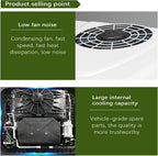  Climatiseur De Toit 12 V CC Pour Camping-Car, Adapté Aux Camions, Camping-Cars, Bus, Excavatrices, Camping-Cars, Véhicules Agricoles, Etc. Fonction Froid/Chaud 12 V.