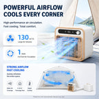  Climatiseur De Bureau 5000 BTU, Climatiseur Mobile 2m | Structure Split Silencieux, AC Pour Tente Camping Et Chambre, Option Longueur Tuyau 1m/1.5m/2m Sans Eau 12H
