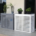 GENERIC Housse De Climatiseur D'extérieur En Bois Massif à Persiennes Pour Climatiseur - Support Polyvalent Pour Fleurs - D-85 X 35 X 80 Cm Pour Jardin Et Terrasse