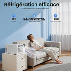  Mini Climatiseur Portable, Petit Climatiseur Semi-conducteur, Climatiseur Mobile Avec Fonction Minuterie, Espace Applicable De 5 à 8 M³