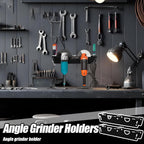 GENERIC Support Pour Meuleuse D'angle | Support Mural Pour Meuleuse D'angle Et Porte-outils, Crochets Attachés à 2 Fentes Pour Outils électriques, Tournevis, Polisseuse