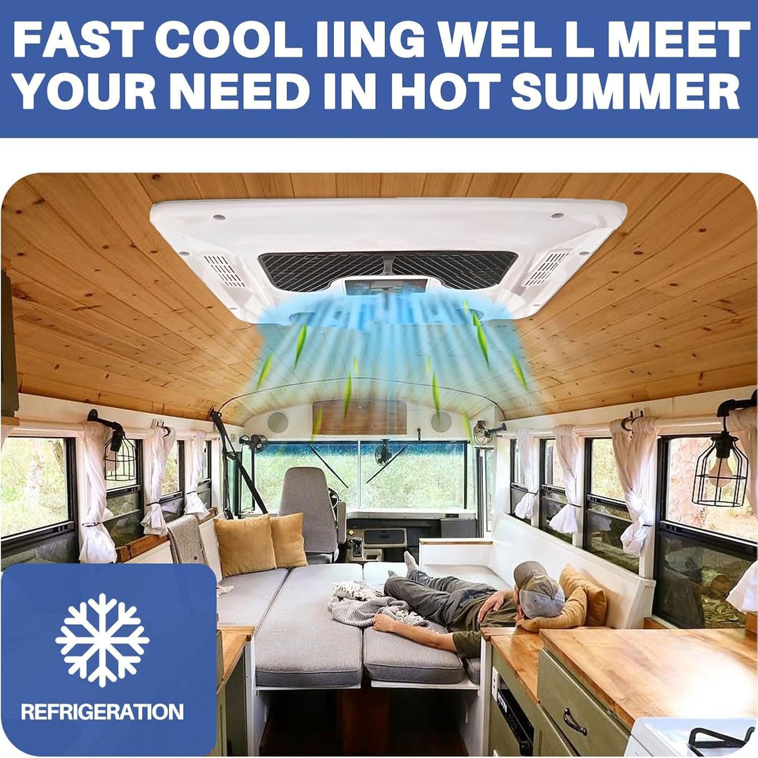 GENERIC Climatiseur De Toit 24 V CC Pour Camping-car, Van, Bateau - Système De Refroidissement Efficace Pour La Vie Mobile