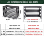 GENERIC Housse De Protection En Aluminium Pour Climatiseur Extérieur Et Support De Fleurs, Grille De Protection Pour Unités De Climatisation Et Pompes à Chaleur, Boîtier Autoportant Pour Poubelle Ou Unité De