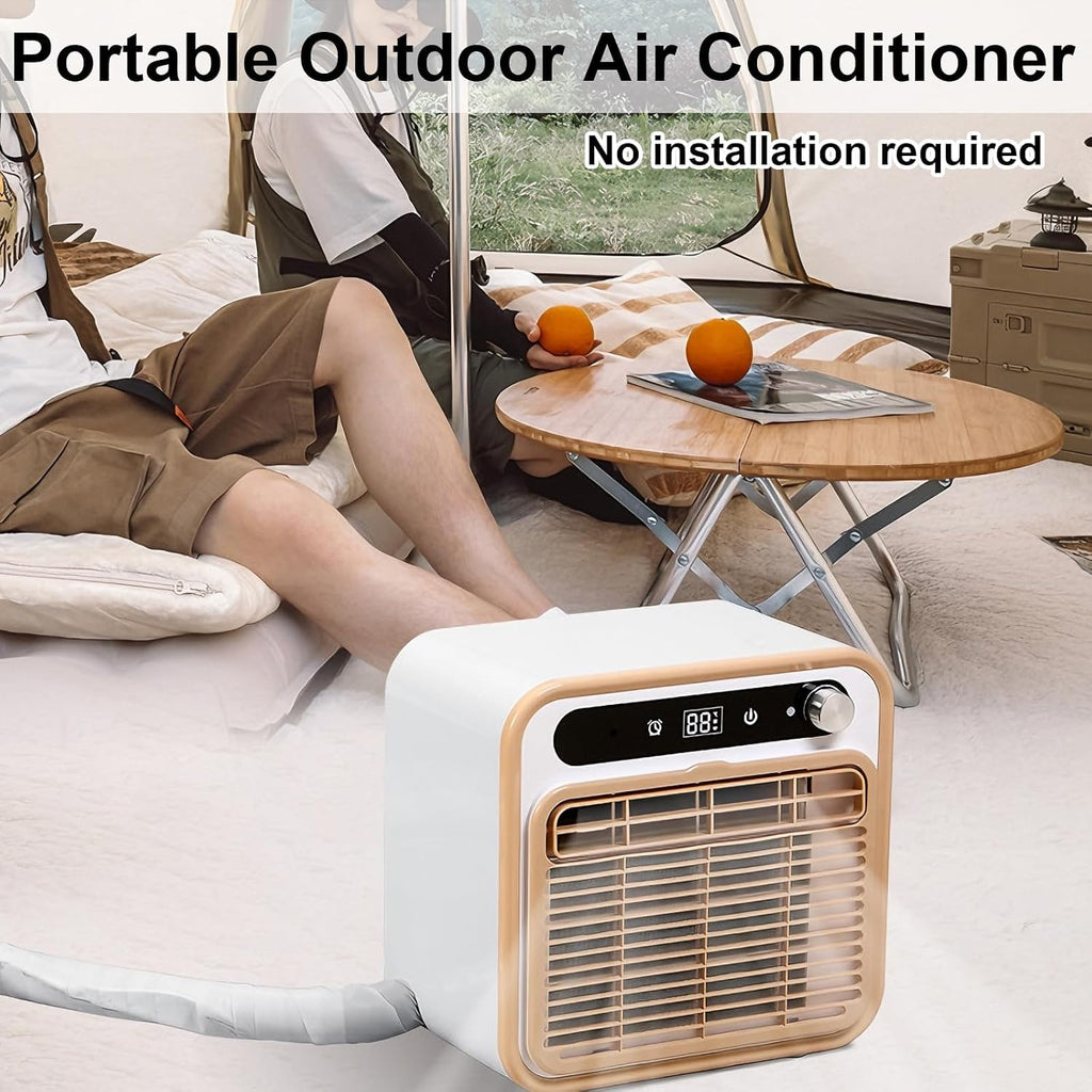 GENERIC Climatiseur Portable Split 5000 Btu, Unité De Refroidissement Silencieuse Intelligente Avec Contrôle Tactile Et Minuterie De 12h – Comprend Un Tuyau De 1 Mètre, Pour Cham With 1-meter Connecting Pipe