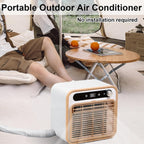 GENERIC Climatiseur Portable Split 5000 Btu, Unité De Refroidissement Silencieuse Intelligente Avec Contrôle Tactile Et Minuterie De 12h – Comprend Un Tuyau De 1 Mètre, Pour Cham With 1-meter Connecting Pipe