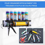  Rangement Pour Embouts De Colle - Support Organisateur Murale Pour Applicateurs De Colle | Rangement Pour Outils De Professionnels En Rénovation Et Maintenance