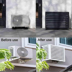 GENERIC Housse De Climatiseur D'extérieur Résistante Aux Intempéries – Protection En Aluminium Pour Pompe à Chaleur Décorative Et Réduction Du Bruit Pour Une Utilisation Durable