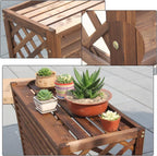  Clôture En Bois Massif Pour Climatisation, écran De Confidentialité Extérieur, Support Pour Climatiseur, Support Pour Fleurs, Grille De Protection Pour Séparation D'espace