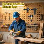  Power Tool Organizer, Metal Power Tool Shelf, Heavy-Duty Wear-Resistant Storage, Multifunctional Garage Storage For Angle Grinders, Polishing Machines, And Sanding Tools, 6x5x5CM/6.29x1.96x1.96