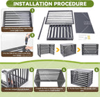 GENERIC Housse De Protection Multifonction Pour Climatiseur D'extérieur En Aluminium 100 X 50 X 70 Cm Avec Clôture D'intimité Et Rangement D'outils De Jardin (champagne)