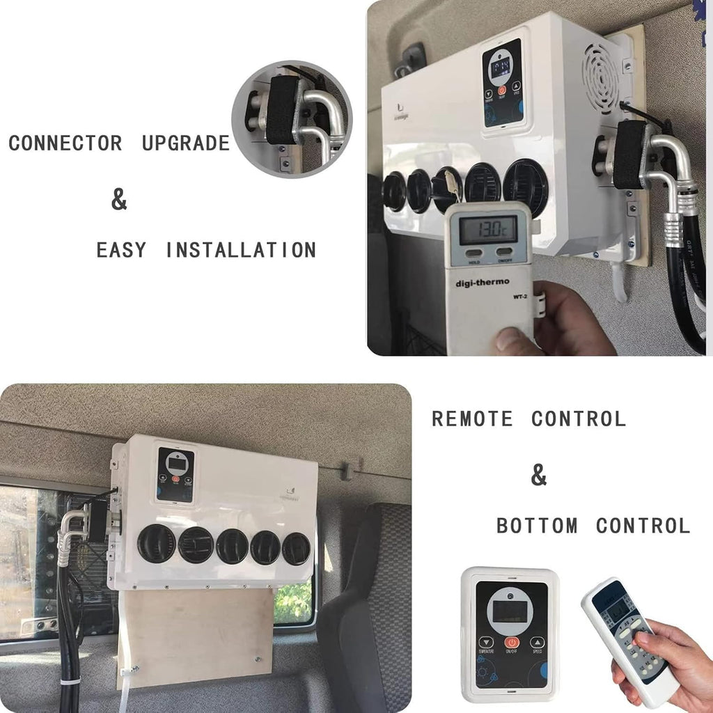 GENERIC Climatiseur Pour Véhicule Récréatif 12 V 6600 BTU | 100 % électrique Pour Camping-cars, Camions, Camionnettes | Solution De Refroidissement écoénergétique