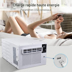 GENERIC Climatiseur Portable, Mini Split AC, 280W Avec Minuterie Intelligente, Aucun Dispositif Externe, Vue Fenêtre Complète Pour Chambre Et Logements En Location