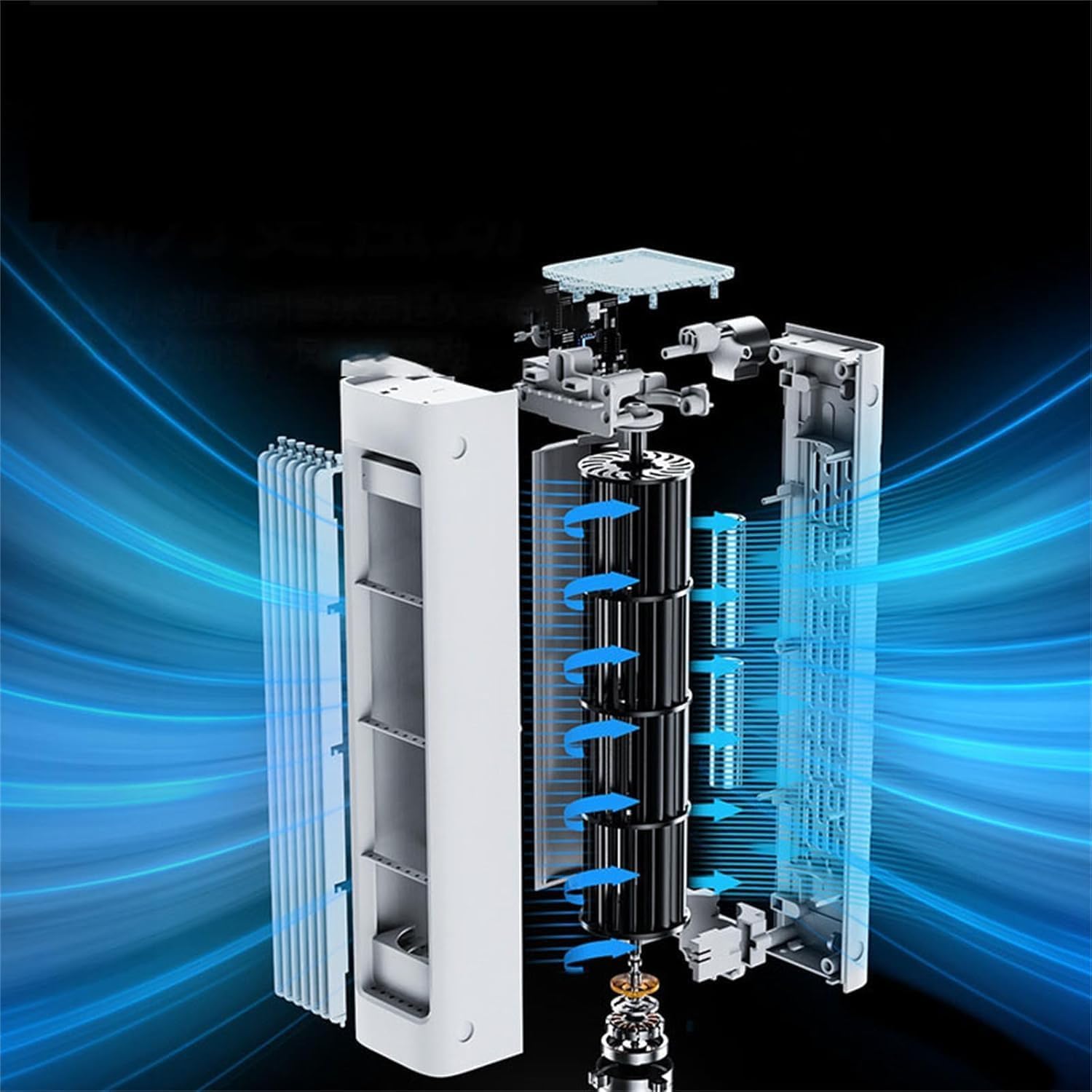  Breezamax, Breeze Max Ac, Climatiseur Portable Silencieux, Combat Instantanément La Chaleur Et L'humidité Brûlantes, Petit Et Compact, Refroidissement Par Vent élevé à Fixation Murale