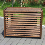 GENERIC Housse De Protection Pour Climatiseur Extérieur – Support De Climatisation En Bois Massif Pour Unités Extérieures, Cachette élégante Et Protection De Radiateur