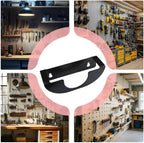  Générique Power Tool Organizer, Heavy-Duty Metal Storage Shelf, Space-Saving Wall Rack, Multifunctional Tool Holder For Garage Workshop Angle Grinder Sander Polisher Use 6.29 X 1.96 X 1.96in