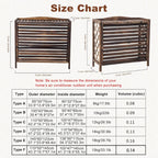 GENERIC Panneaux De Clôture En Bois Pour L'extérieur - Cache-climatiseur Rustique Et Support Pour Plantes - Paravent Polyvalent Pour La Décoration Intérieure/extérieure (110x50x145cm)