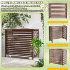 GENERIC Support De Séparation En Bois Pour Climatiseur Extérieur (96 X 40 X 89 Cm) – Housse élégante Résistante Aux Intempéries Pour Améliorer L'esthétique Et La Protection De La Maison.