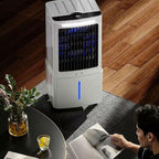  12L Rafraîchisseur D'Air, Climatiseur Mobile Avec Télécommande, 3 Vitesses, Minuterie 1-12h, Réservoir Amovible, Silencieux Climatiseur Portable Pour Camping Chambre Cuisine