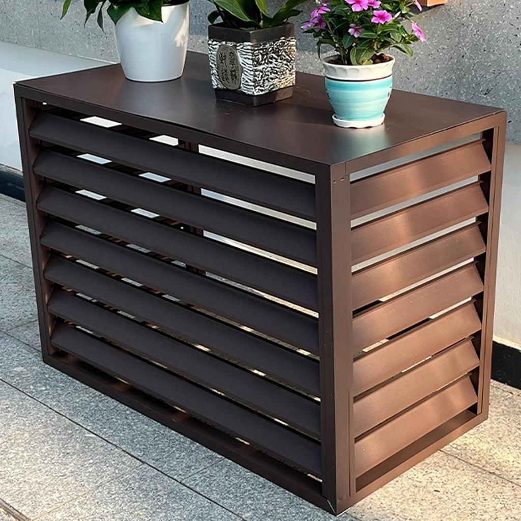 GENERIC Housse De Protection En Aluminium Pour Pompe à Chaleur Pour Climatiseur, Mini Unité De Climatisation, Protection Contre Les Intempéries Pour Unités Extérieures