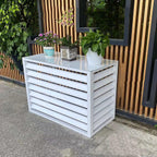 GENERIC Housse De Protection En Aluminium, Pompe à Chaleur Extérieure, étagère De Plantes Pour Jardin, Housse De Protection Pour Climatiseurs Extérieurs, Résistante Aux Intempéries Et Durable