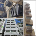  Housse De Protection Pour Climatiseur En Alliage D'aluminium - Protection Décorative Pour Climatiseurs Extérieurs, Condenseurs Et Pompes à Chaleur. Grille De Protection R