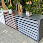GENERIC Housse En Aluminium Pour Climatiseur – Protection Résistante Aux Intempéries, Au Vent Et à La Grêle Pour Les Unités Extérieures – Design Résistant à L'eau Pour Une Utilisation En Intérieur/extérieur